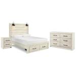 Cambeck Queen Panel Storage Bed, Dresser and Nightstand