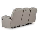 Elevate Edges Reclining Sofa with Drop Down Table - Image 6