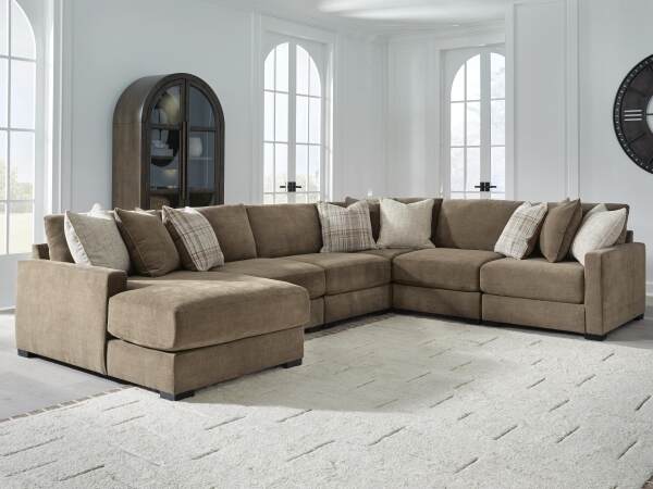 Camellia-Court 6-Piece Sectional with Chaise - Image 3