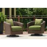 Horizon Hall Outdoor Swivel Lounge Chair with Cushion - Image 3