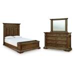 Frantanna Queen Panel Storage Bed, Dresser and Mirror