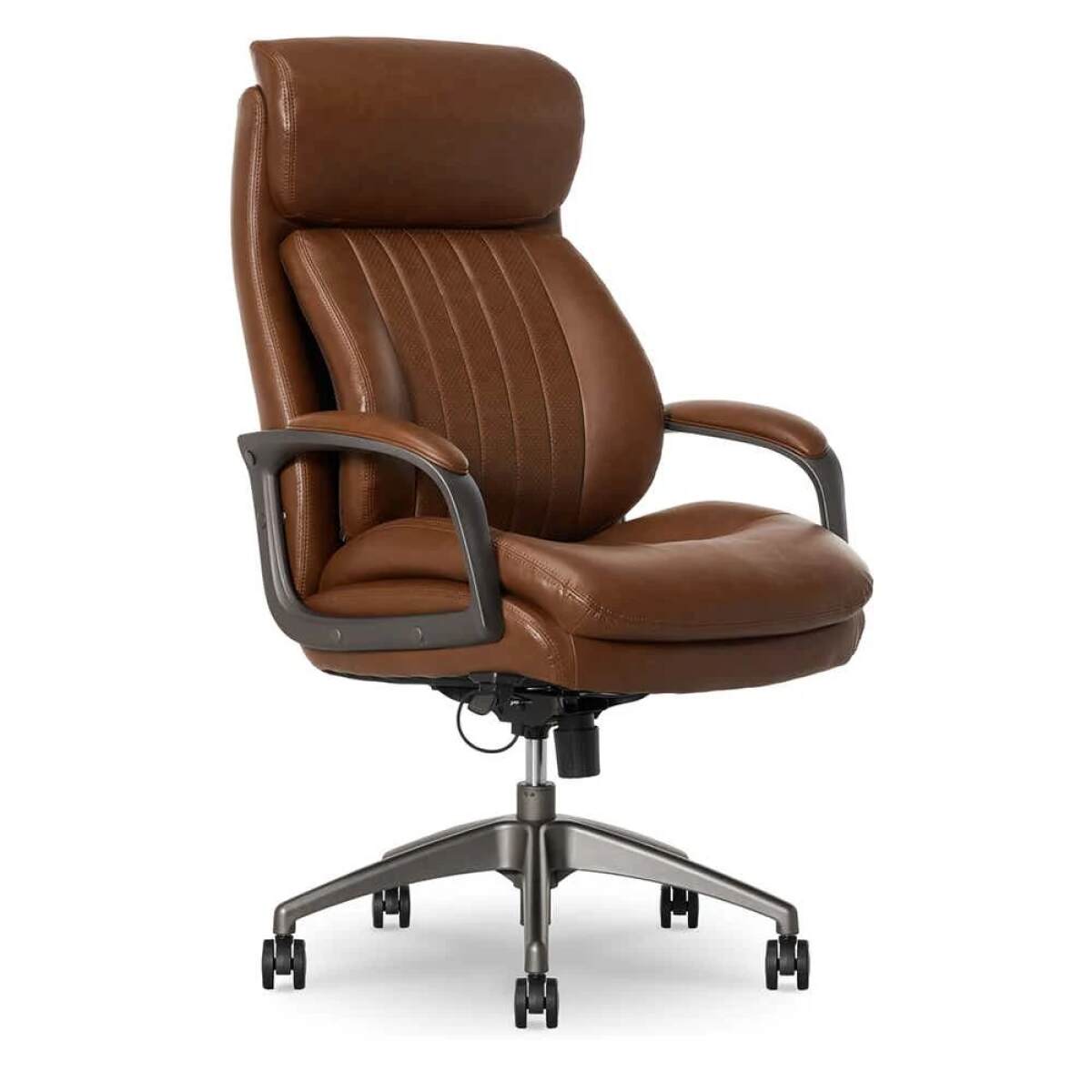 22ed5c2720bf09c473bb07dbf177328f Nova Executive Leather Office Chair, Cognac - 52372-CBRN - Image 1