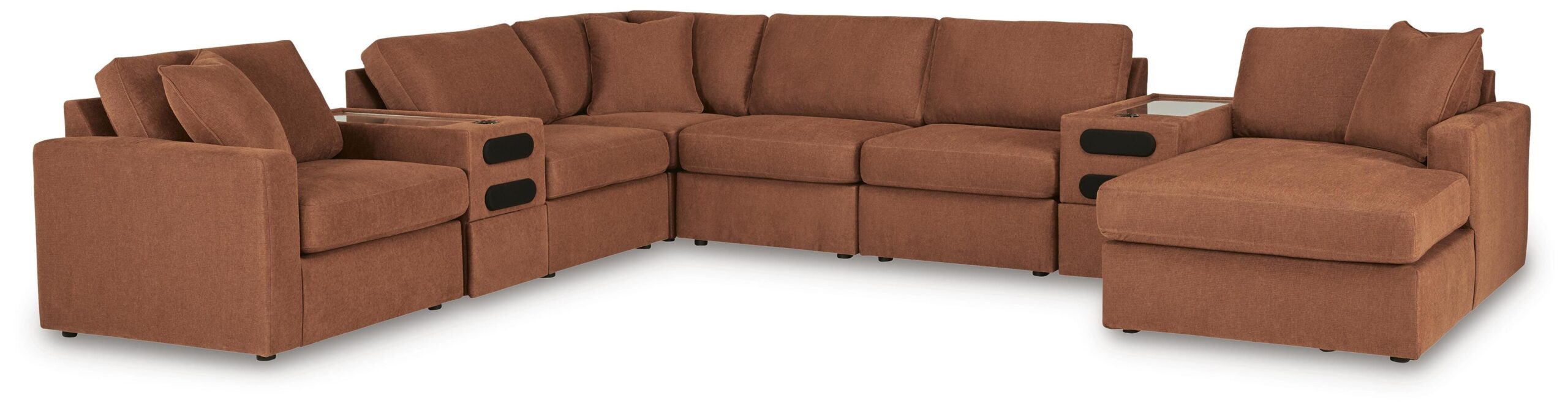 fe8f8de5598dd474c092df1b3910e20b Modmax 8-Piece Sectional with Storage Chaise and Audio Consoles - Image 1