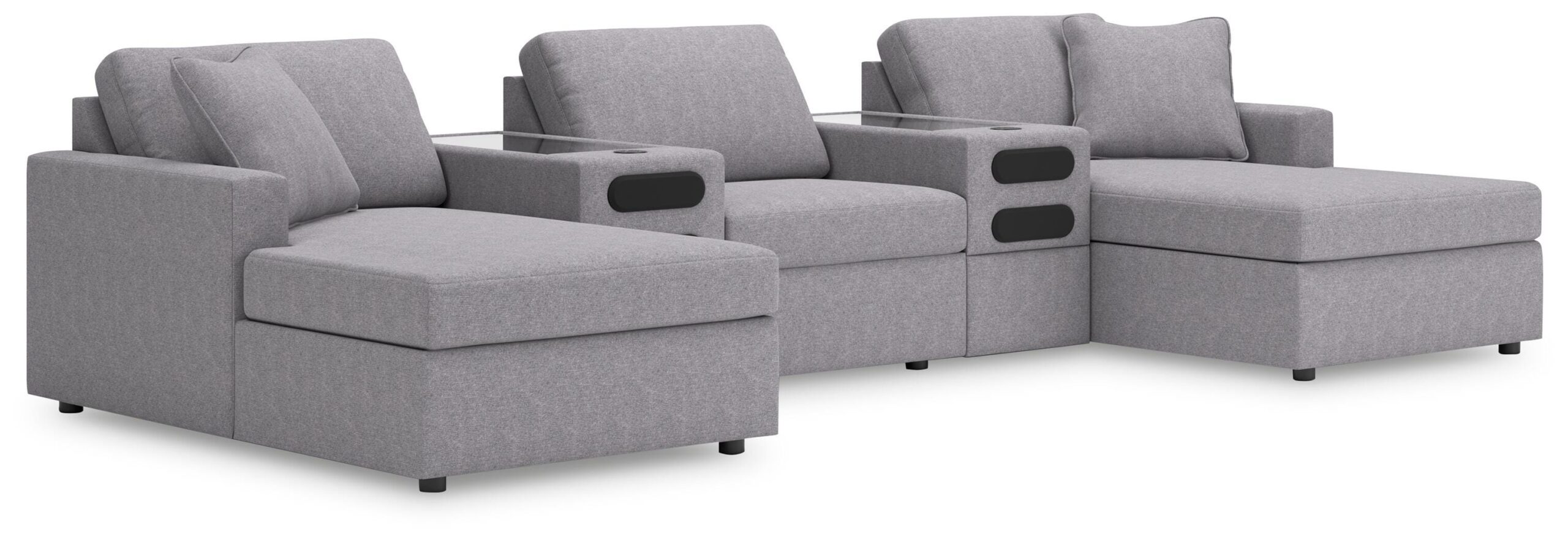 0b603ed4b2375dd454e6a4b547e6725b Modmax 5-Piece Double Storage Chaise Sectional with Audio Consoles - Image 1