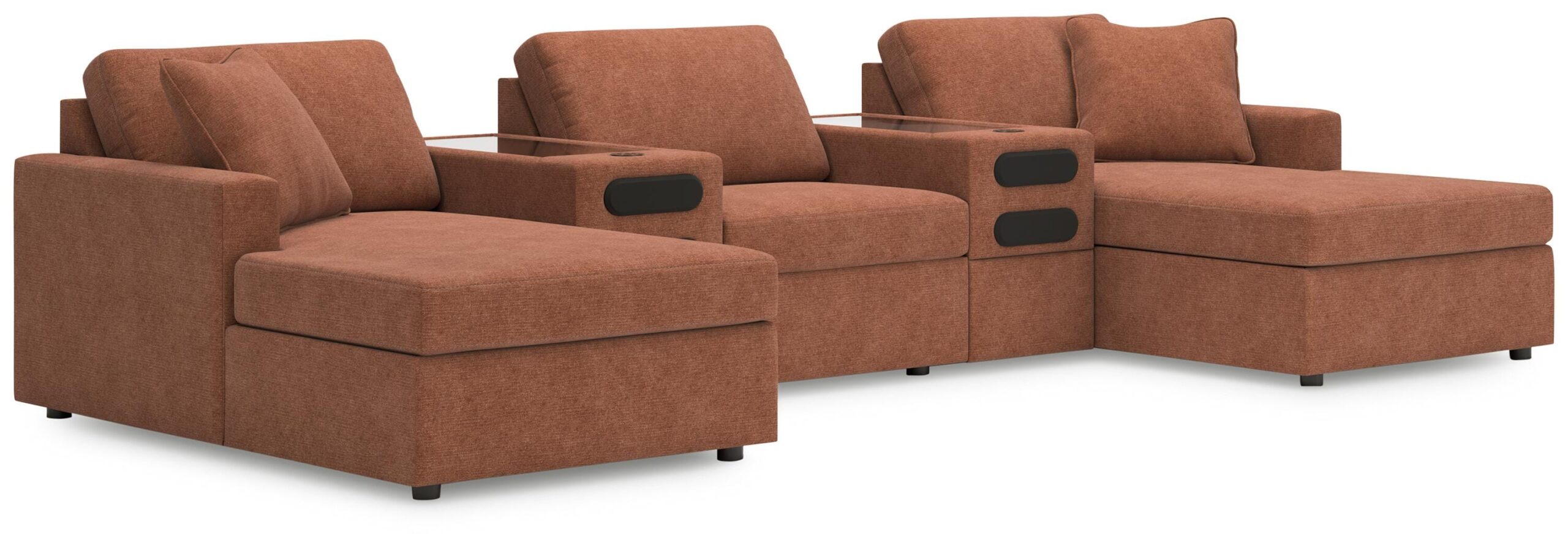 21a6ee5bdb4437cfef76e2104f56241d Modmax 5-Piece Double Storage Chaise Sectional with Audio Consoles - Image 1