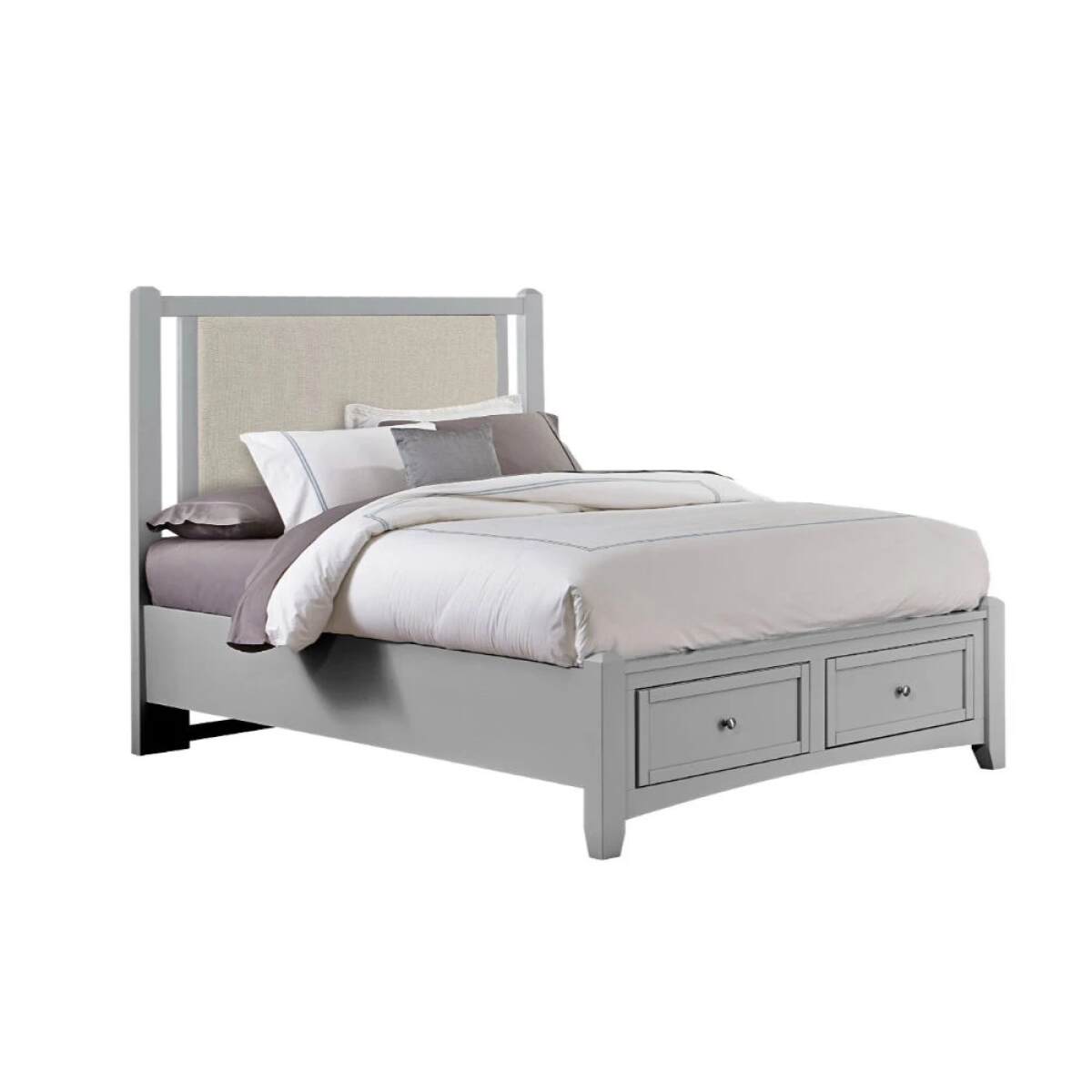153cad6d38b8b83a29f8f088d9a26c78 Bonanza Full Grey Upholstered Storage Bed - BB26-441-044-046B-302-444 - Image 1