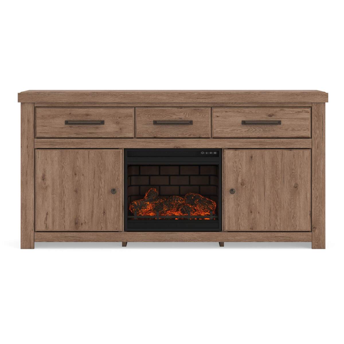205c1b4c820e39893c376c875a9f4fb9 Garistyn 73" TV Stand with Electric Fireplace - Image 1